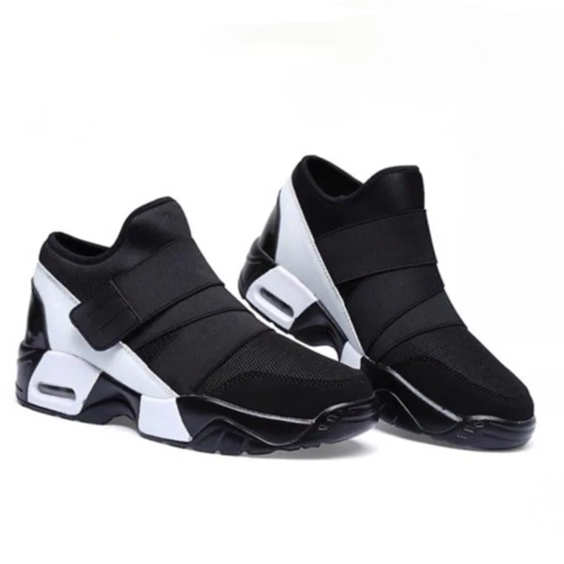 

WETKISS Women's Fashion Sneakers Black White Sneakers Casual Shoes Size 44, Black, white, red