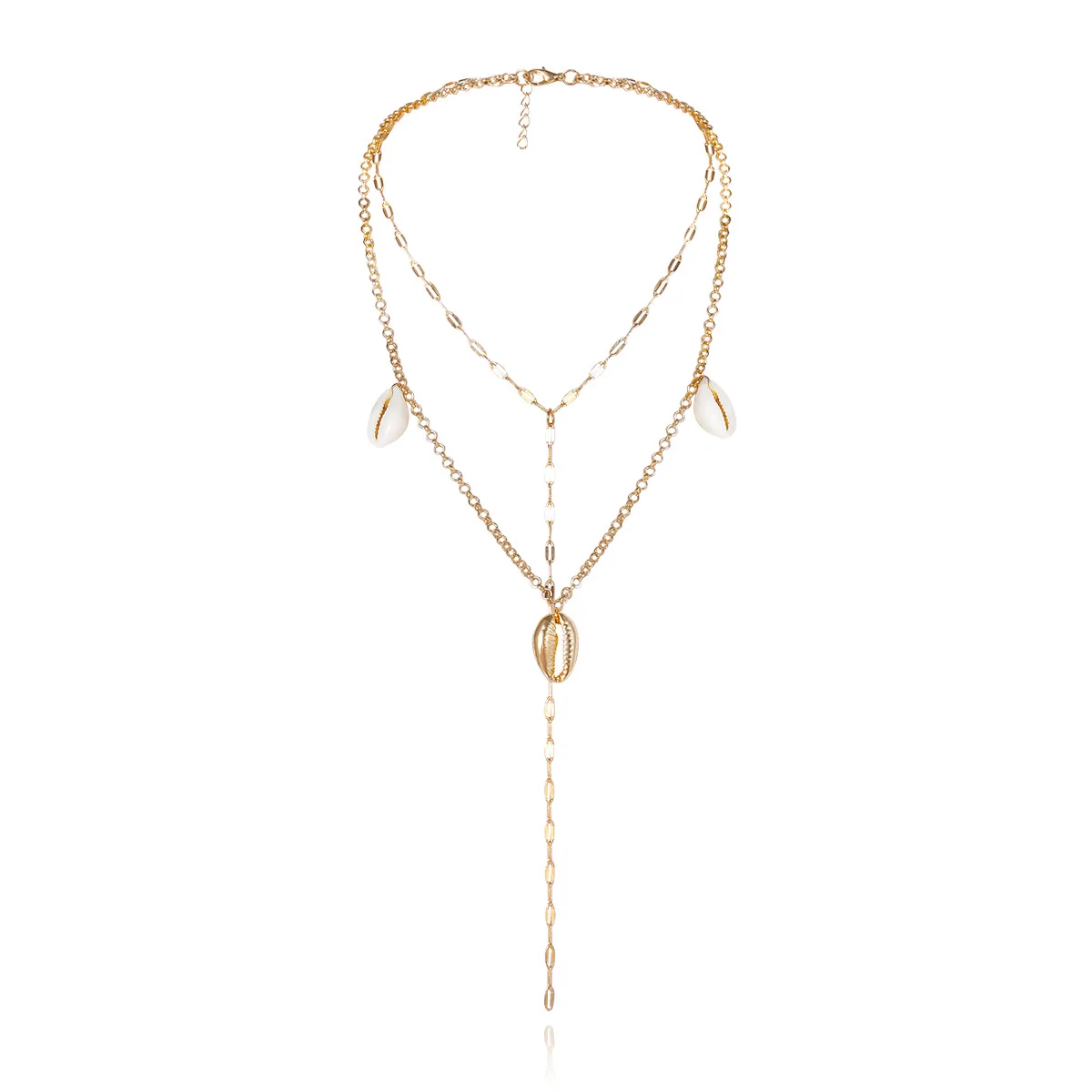 

Sea Shell Pendant Necklace 2019 Fashion Gold/Silver Chain Necklace for Women Long Tassel Necklace Jewelry Female, Picture