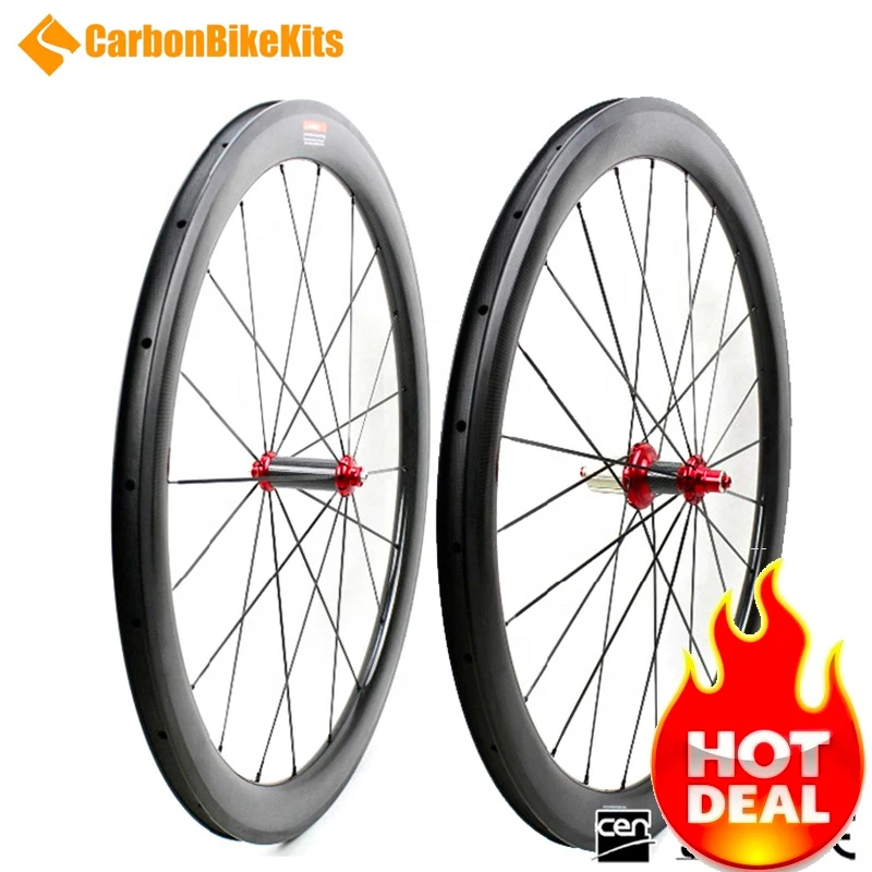 

700c 38/50mm tubular/clincher road bike bicycle carbon wheel with carbon straight pull hub