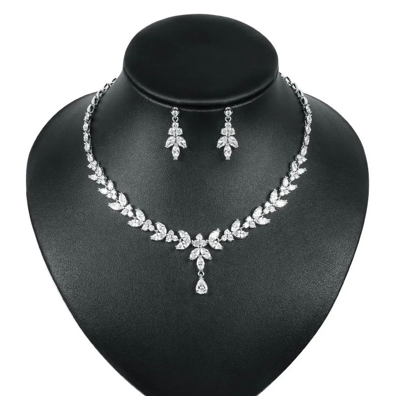 

Korean Style Accessories Jewellery Wholesale Bridal Necklace Jewelry Set For Women