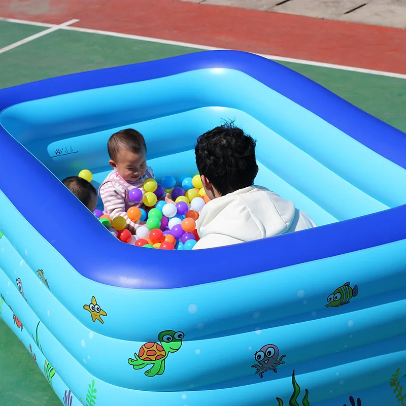 

Children's Inflatable Swimming Family Swimming Pool, Big Ocean Ball Pool Baby indoor Pool OEM&ODM, Blue