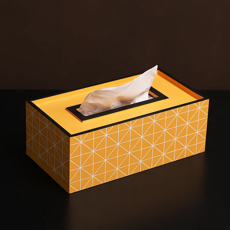 

Indoor Modern Nordic Hotel Household Simple Wooden Napkin Paper Storage Tissue Box