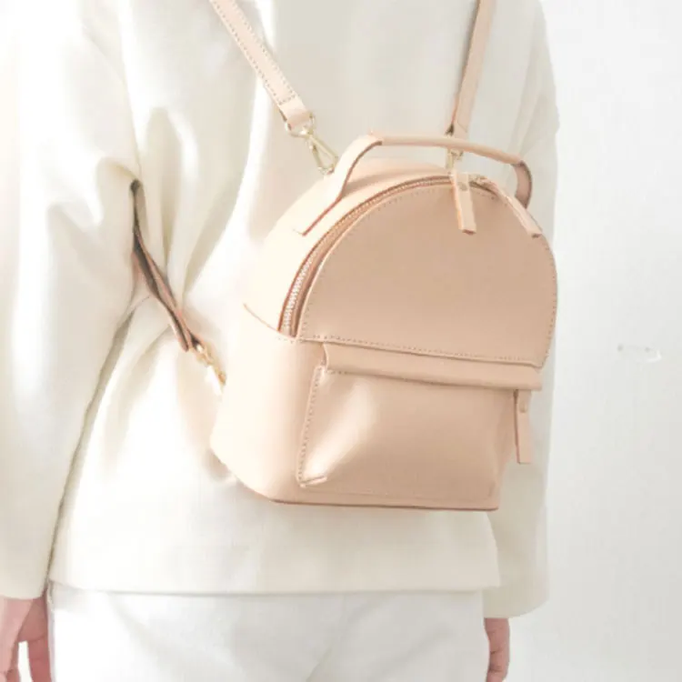 mochilas Manufacturer High Quality Girls PU Leather Backpacks fashion design brand leisure Custom Women School Mini Pink ladies Backpack