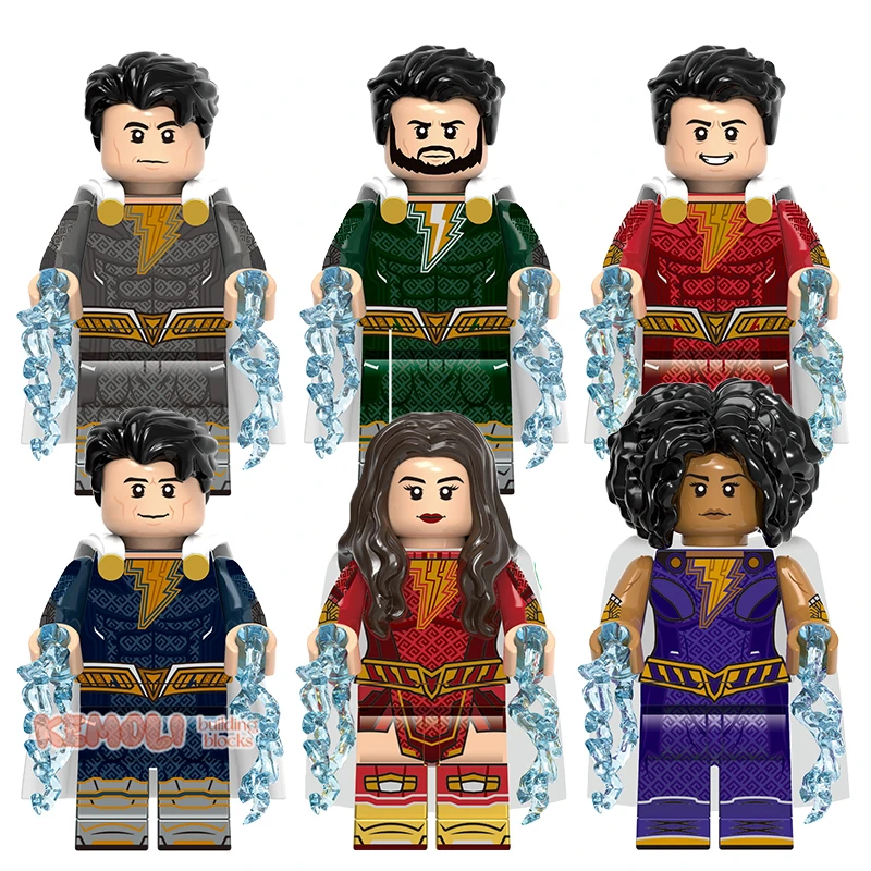 

G0116 Fury of the Gods Movie Super Heroes Shazam Mary Marvel Darla Dudley Mini Building Block Figure Kids Collect Plastic Toy