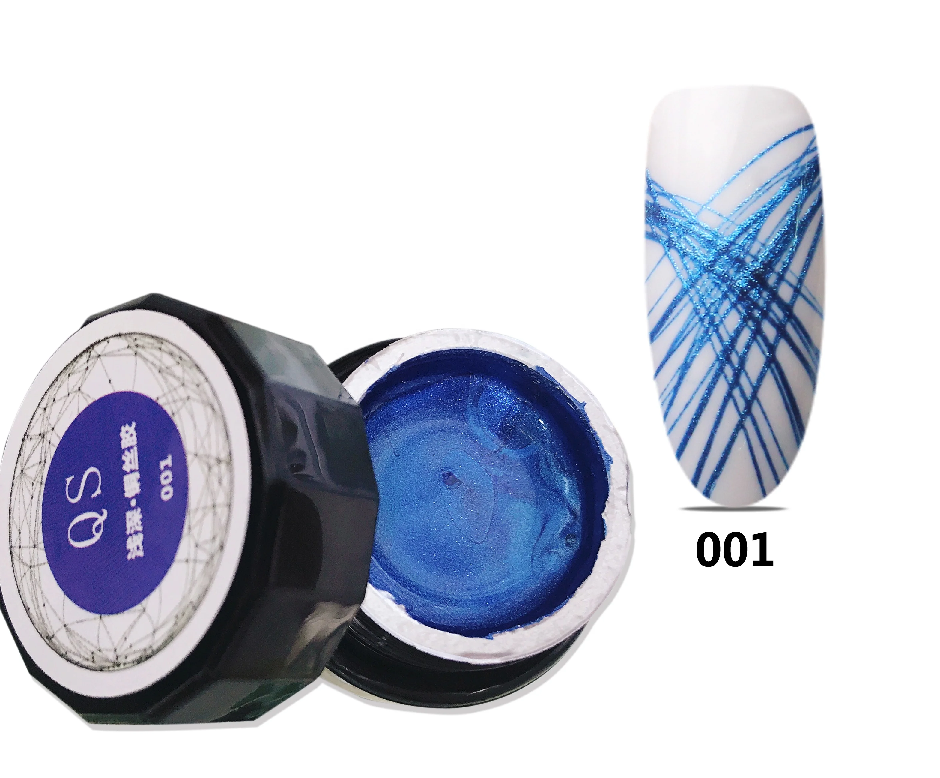 

Qshy Metal Spider Gel UV Gel Glitter Spider Gel Polish, 6 colors