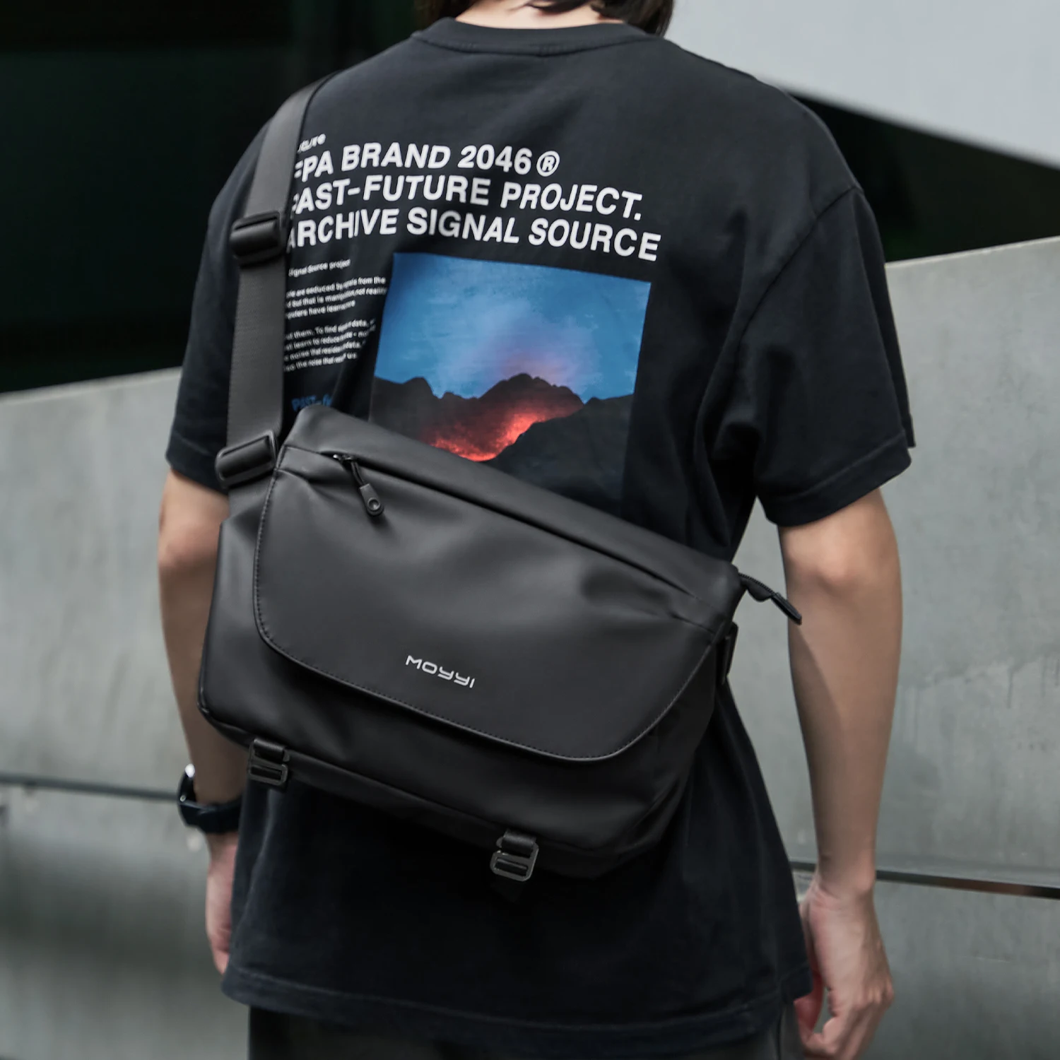 MOYYI Waterproof Men's Messenger Bags for Men Crossbody Bag Urban Cycling Shoulder Bags