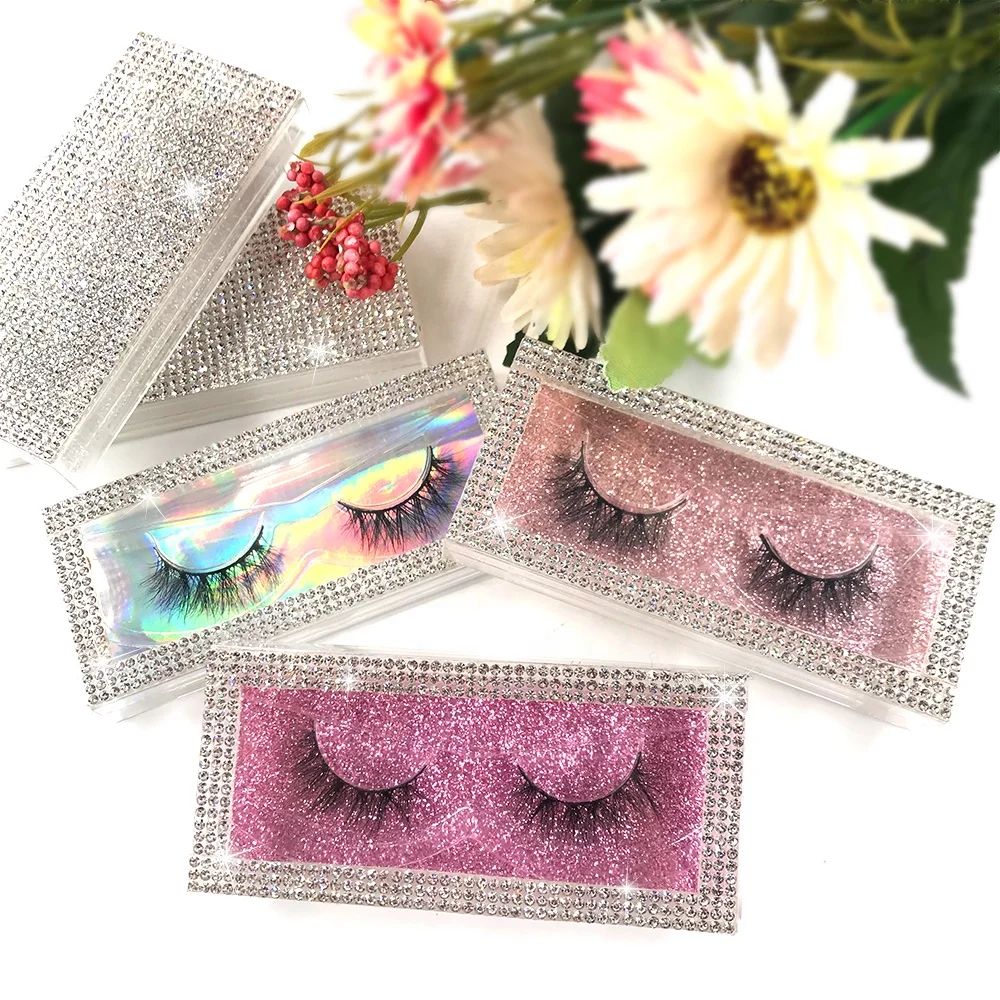 

Free sample private label wholesale 3d 5d fluffy 100% cruelty free 20mm 25mm full strip mink lashes, Natural black mink eyelashes