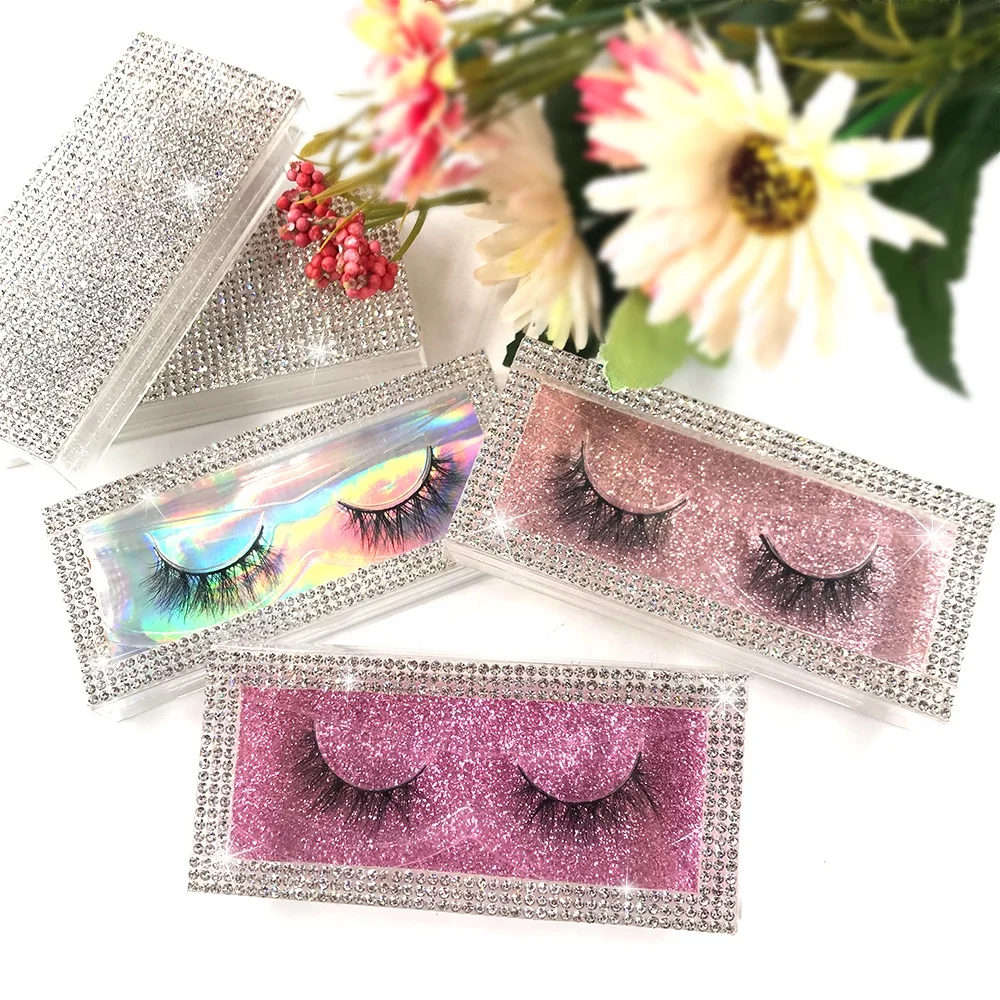 

Custom packaging box free private label stickers wholesale dramatic fluffy 25mm 30mm vegan eyelashes bulk vendors