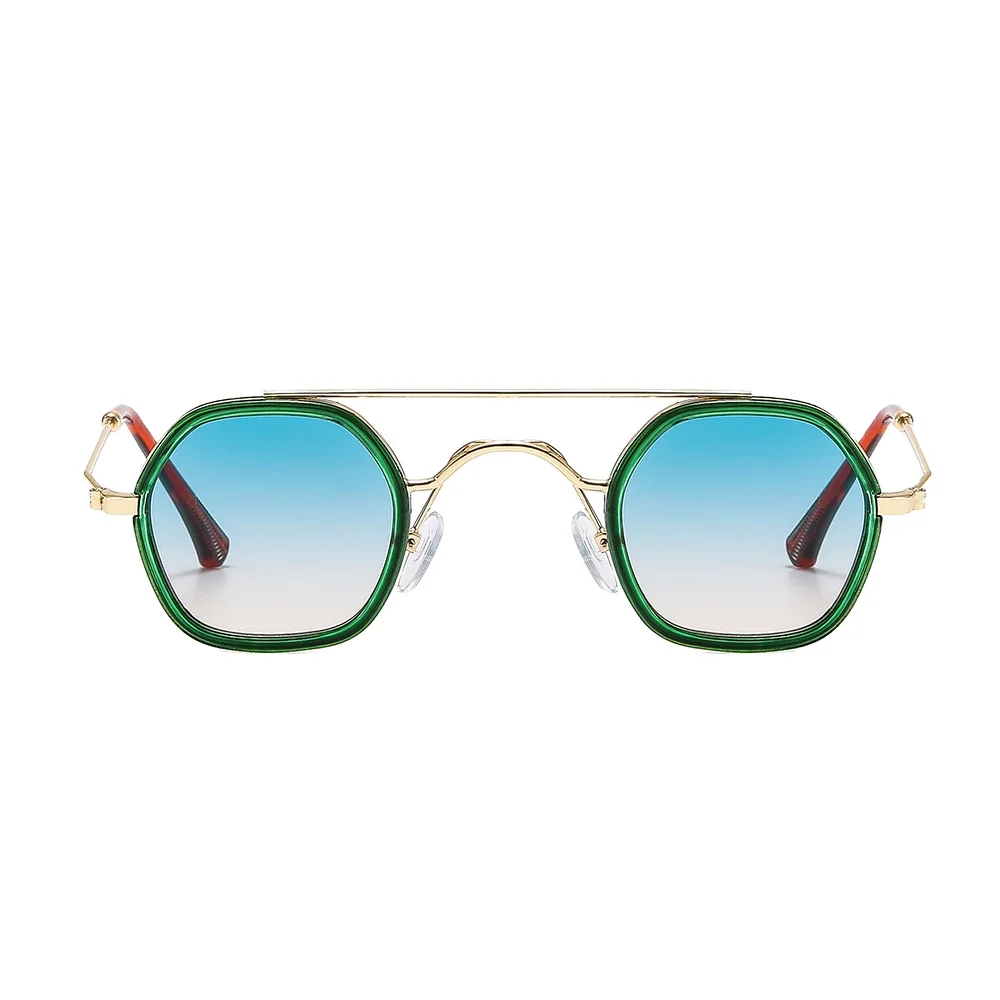 OT8045 Reasonable Price Round Double Bridge Sunglasses Steam Punk Sun Glasses China Wholesale Metal Frame Sunglasses Men