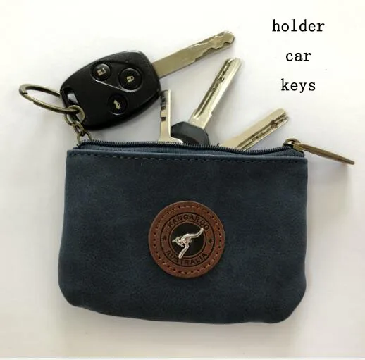 

factory wholesale card wallet mini coin purse pu leather car key holder for men, Brown/purple/blue/gray