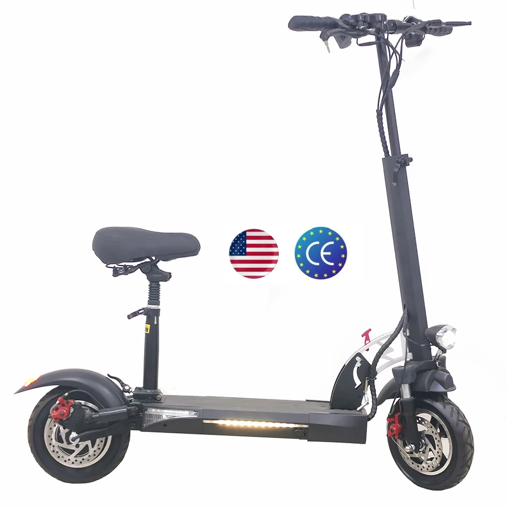 

800W Eu Us Warehouse Scooter Electric 10 Inch Hvd-3 Electric Skateboards Scooter Foldable Electric Bike Scooter With Seat Europe