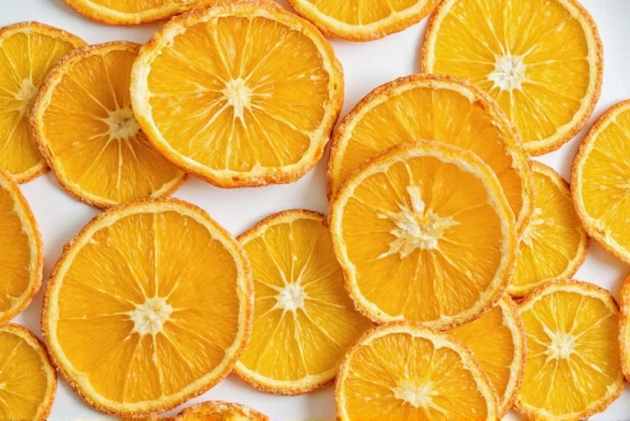Dried orange peels on a tray