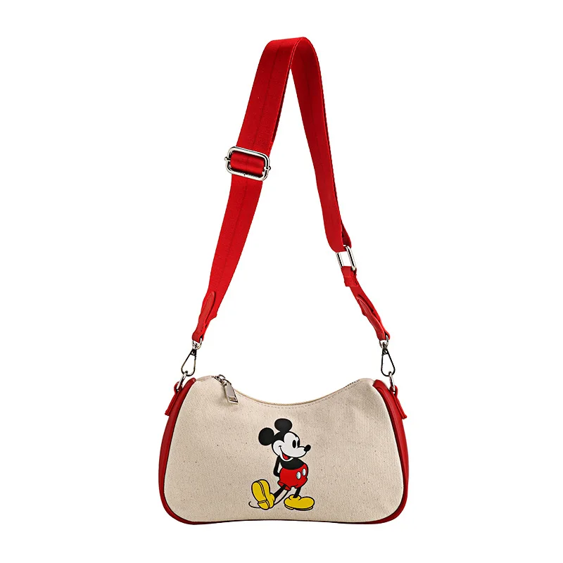 

Disney Single Shoulder Bag Mini Cotton Cartoon Mickey Bags Promotional Custom Handbags Slant Span Bag