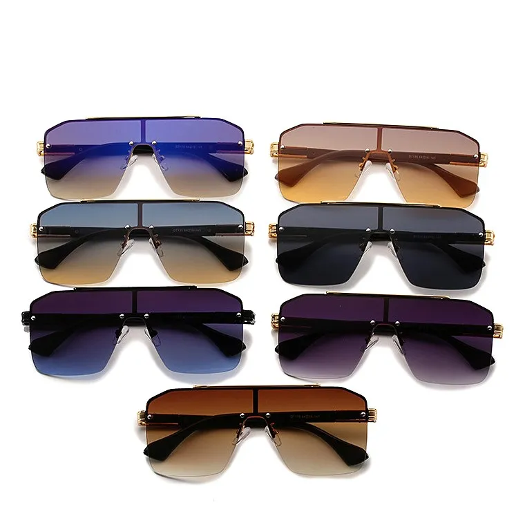 

DL Glasses DLL135 new Arrival fashion metal pilot women mens Vintage shades sun glasses river sunglasses 2021, Picture colors