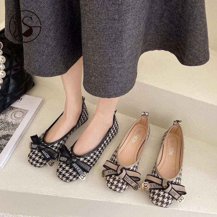 

Wholesale 2021 new women shoes flat bow-knot ladies shoes soft comfort shoes for women, Customized color
