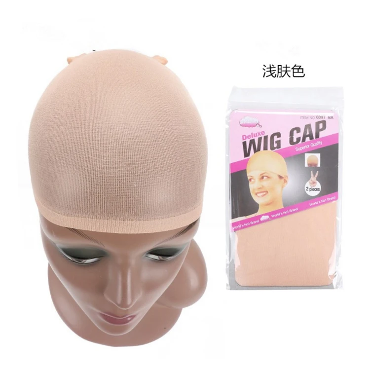 

customized nude dome nylon wig cap stocking human hair wig cap privale label wig stocking caps with logo, Natural colors