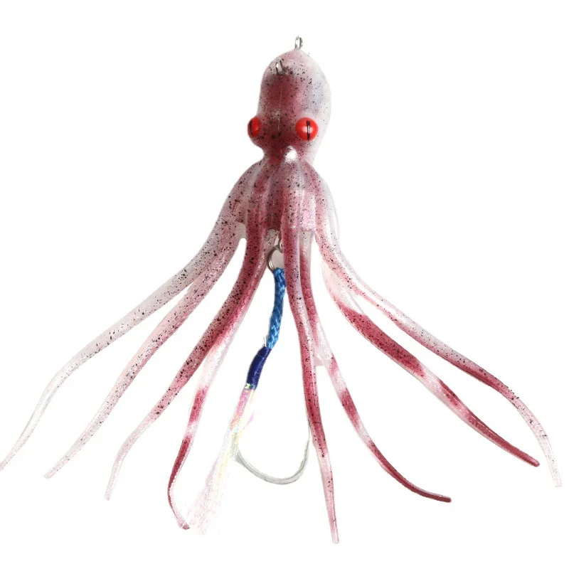 

Octopus Squid Skirt Lures Wavy Plastic Fishing Lures Soft Octopus Lures
