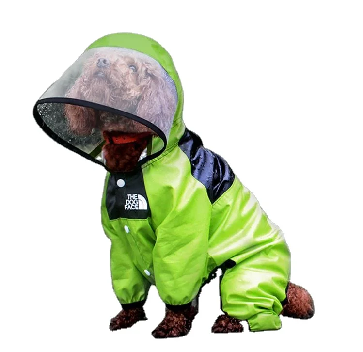 

Pet Waterproof Detachable Rain Jacket Dogs Water Resistant Clothes for Dogs fashion Patterns Pet Coat for Rainy Day, Picture