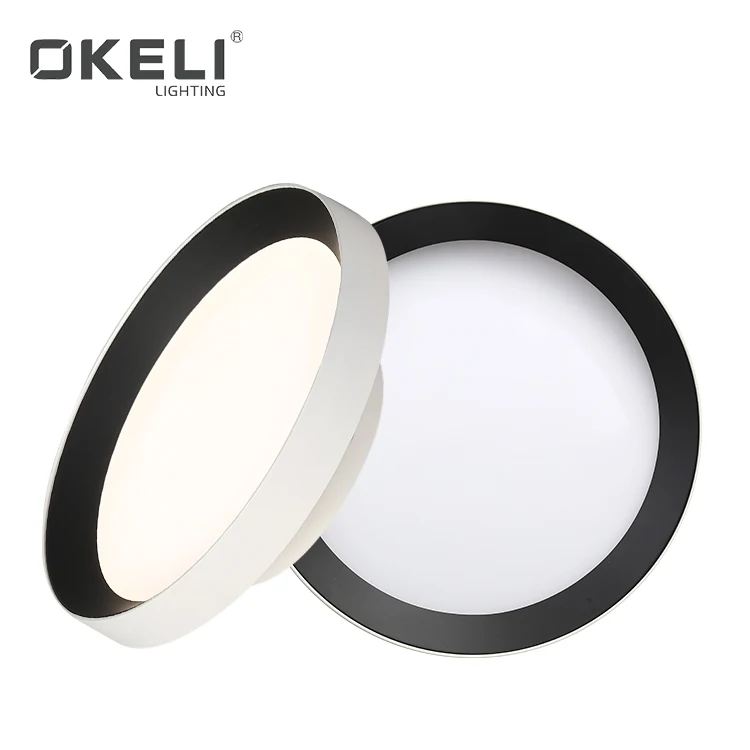 OKELI Factory Wholesale Hotel Aluminum smd2835 15Watt 24Watt 36Watt 48Watt Round LED Surface Panel Light