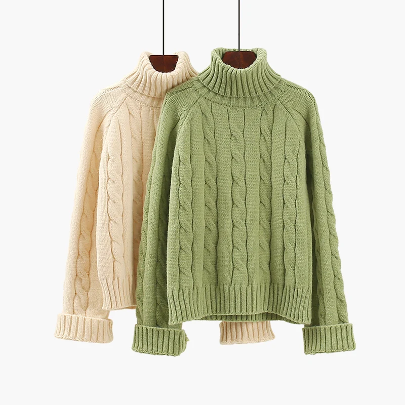 

2019SS ladies wool cashmere sweater knitted turtleneck jumpers sweater for women