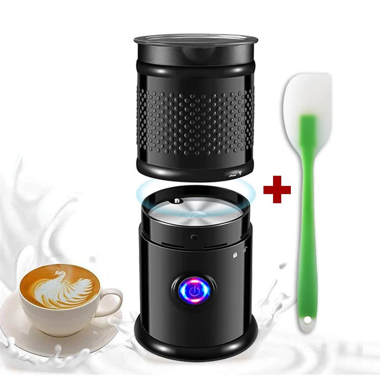 

Best New Electric Automatic Waterproof Frappe Coffee Milk Easy Foamer Hand Shaker Latte Milk Frother, Black, white