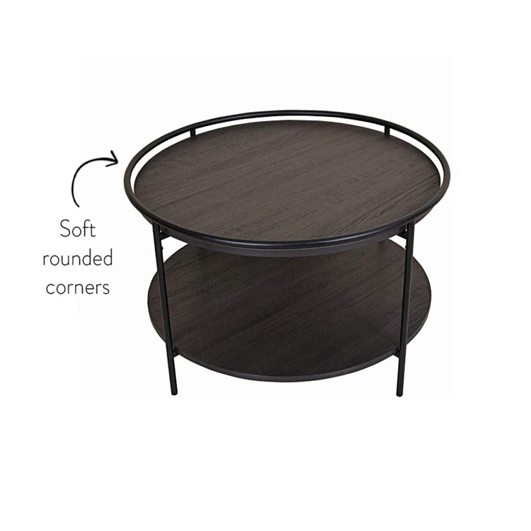 Paloma Round Coffee Tea Or Cocktail Raised Tray Top Edge Tables 2 Tier Minimalist Style Living Room Round Coffee Table Buy Wholesale Custom Safe Secure Arne Jacobsen Coffee Table For Kitchen