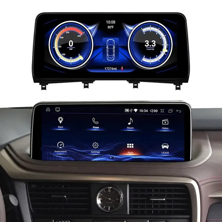

12.3Inch Carplay Screen 8 Core Car DVD Player 64GB Android 10 4G SIM Navi DVD Car Multimedia GPS Upgrade for Lexus Rx 300 2020