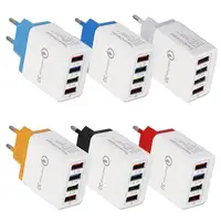

QC 3.0 Quick Charger 4 Ports 5V 3A USB Wall Charger Universal Travel Adapter US/ EU/ UK plug Charger for iphone with OPP Bag