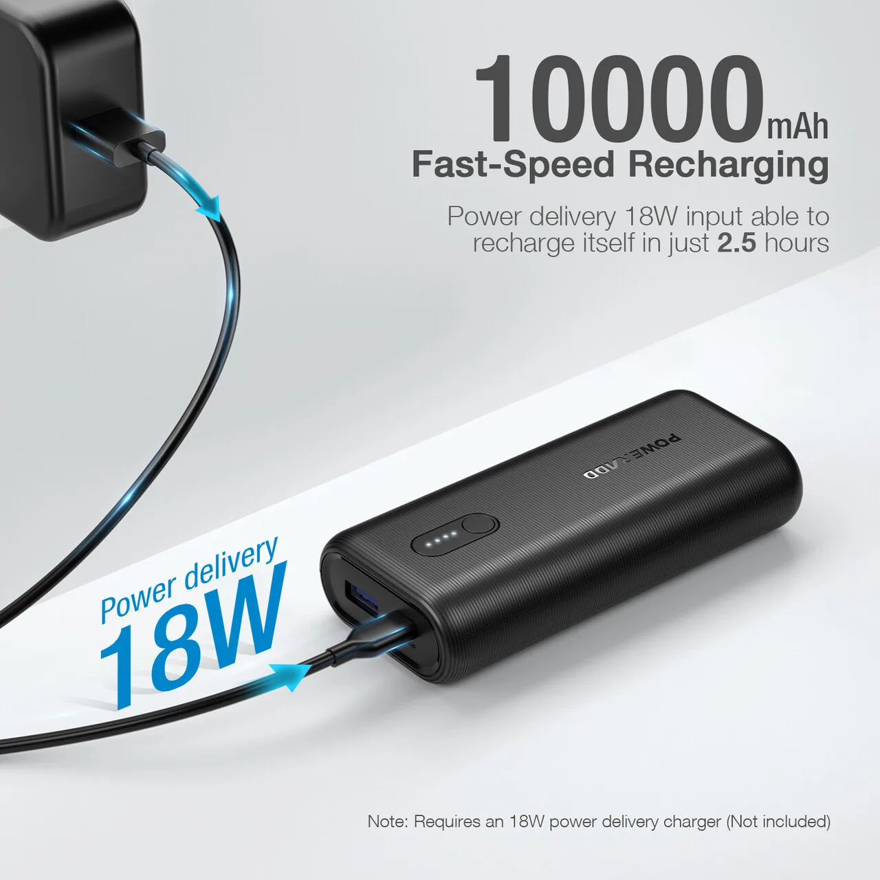 POWERADD new 10000mah small powerbank portable fast charge mini power bank for mobile - ANKUX.COM