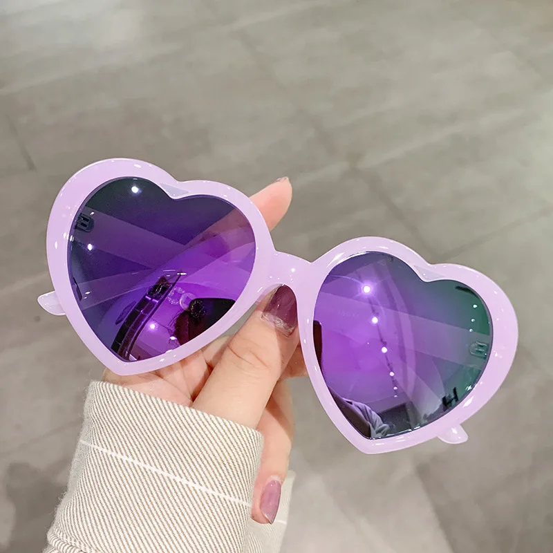 

LBAshades 5117 girly heart sunglasses fashion fantasy shades UV400 vintage gradient frame polarized sunglasses