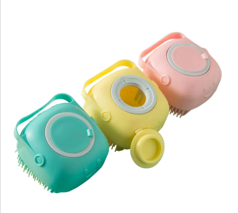 

hot sale Silicone Shower Brush Body Scrubbers Pet Massage Bath Brush For Cat