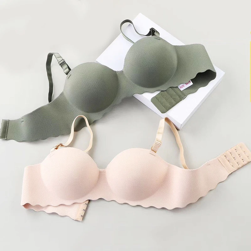 

Women's Underwear Push Up Bras Sexy Bralette Magic Strapless Bra Lingerie Seamless Female pushup bra women, 10 color as pictures