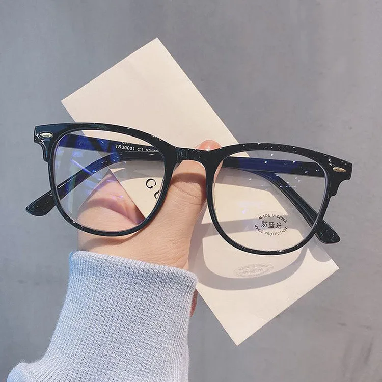 

2022 Eyewear Square Anti Blue Light Blocking Glasses Custom Logo Eyeglasses