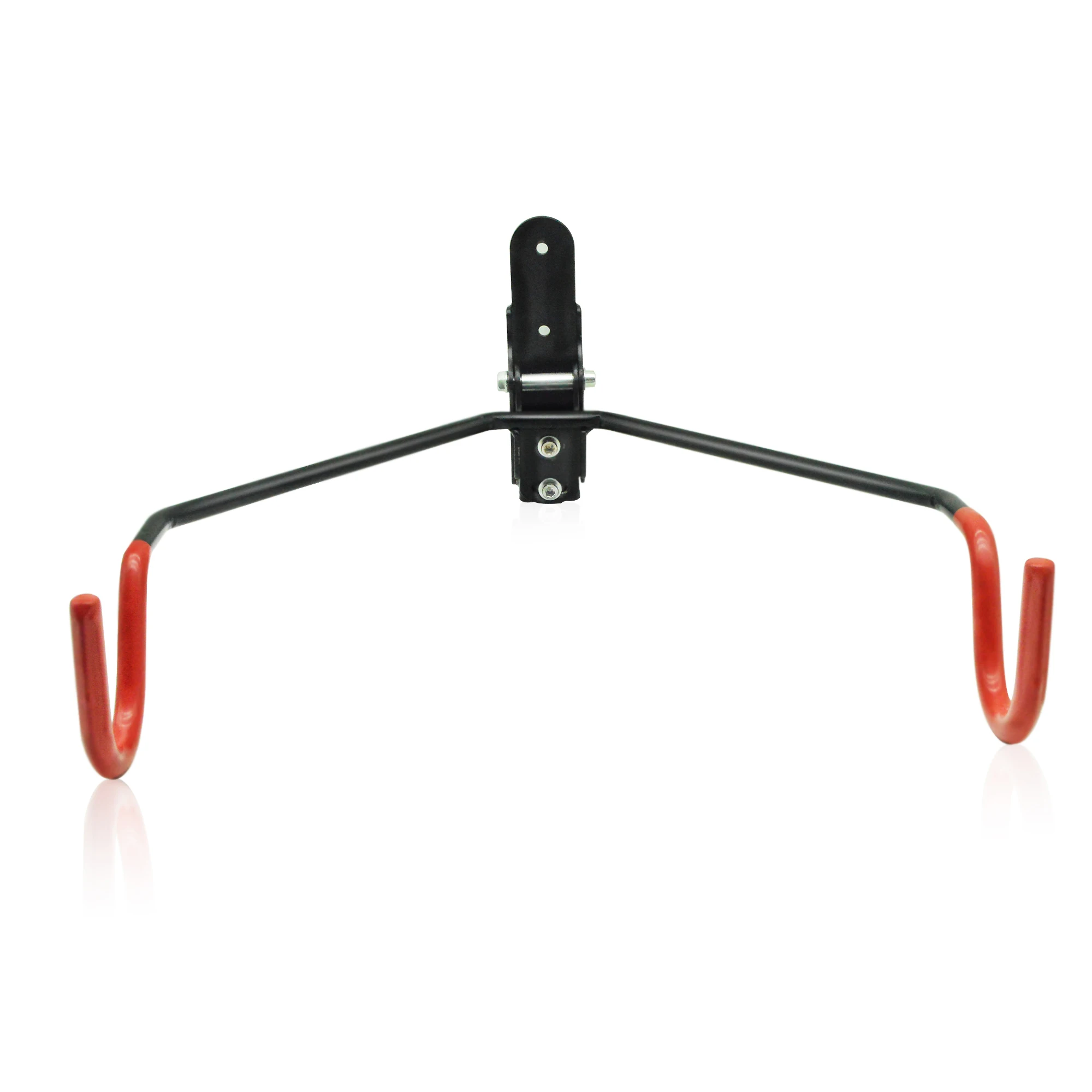 

Horizontal Bike Wall Mount Hanging Bicycle Hook Rack, Black+ red hook