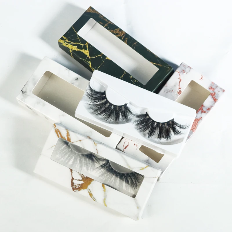 

25mm false lashes customize lash boxes mink lash vendor create your own brand eyelashes