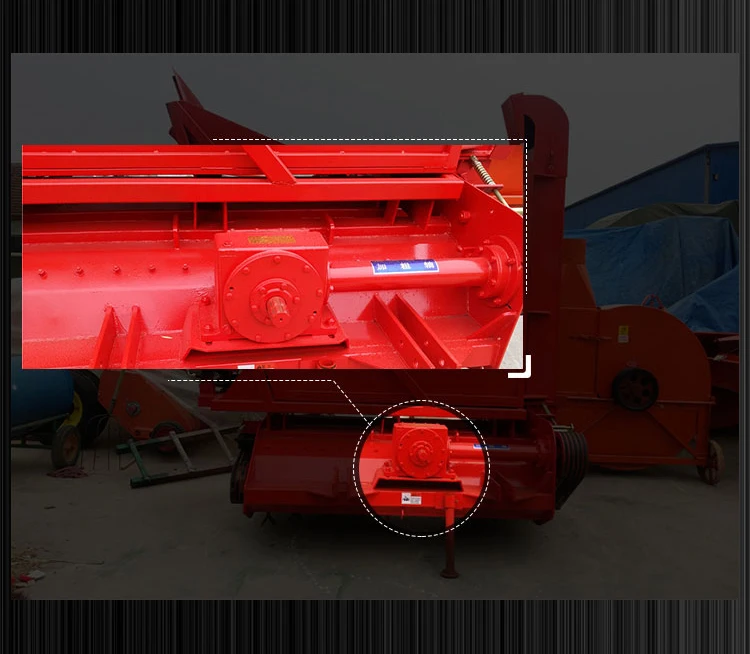 NKUN Tractor Drive Corn Stalk Chop Forage Harvester With Storage Bin