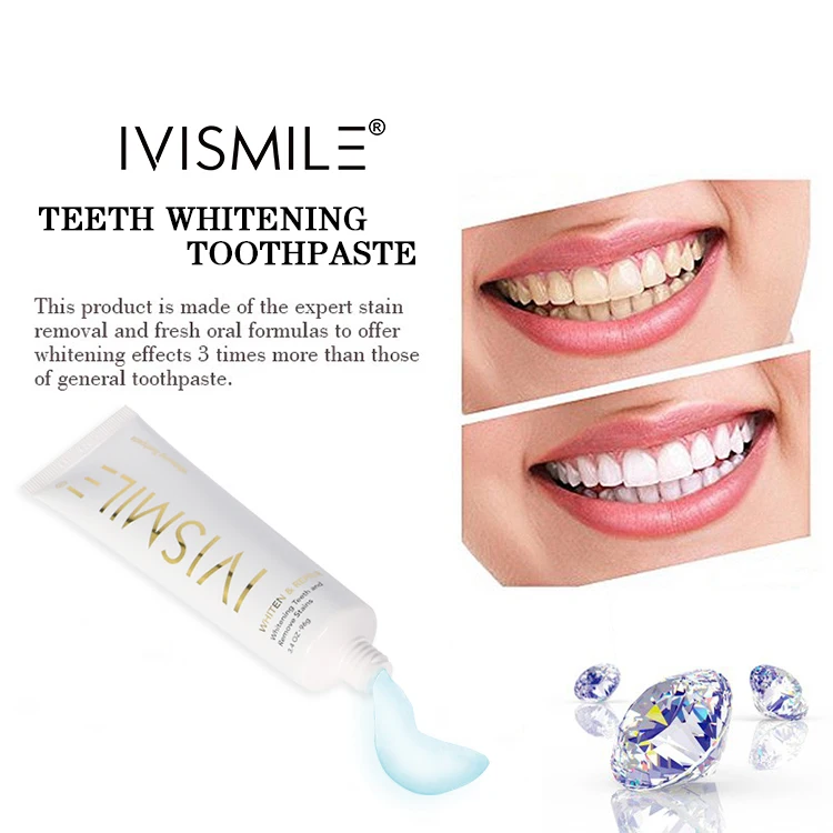 

IVISMILE Daily Use Advanced Teeth Whitening Toothpaste Effective Home, Black