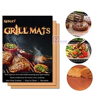 

Non stick Easy To Clean Reusable Copper PTFE BBQ Baking Grill Mat