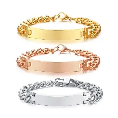 

XuQian Hot Sale customized Engraving Charm Bracelets for Men
