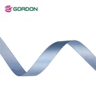 Gordon Ribbons Factory Wholesale Slit Edge Satin Woven Ribbon 3/8" Sari Silk Ribbon