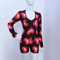 

Wholesale Butt Flap Bodycon Stretchy Shorts Sexy Adult Onesie Pajamas Onesie For Women