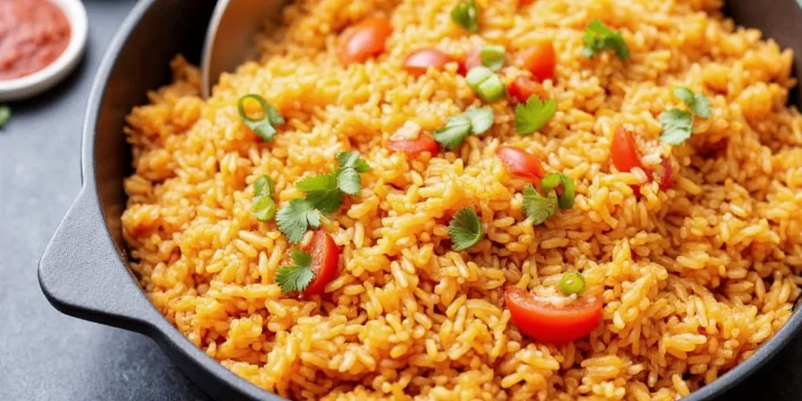 Simmering rice covered