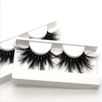 

full strip of 27mm pure handmade 3D multiple layered mink false eyelashes with customized package and logo accepted