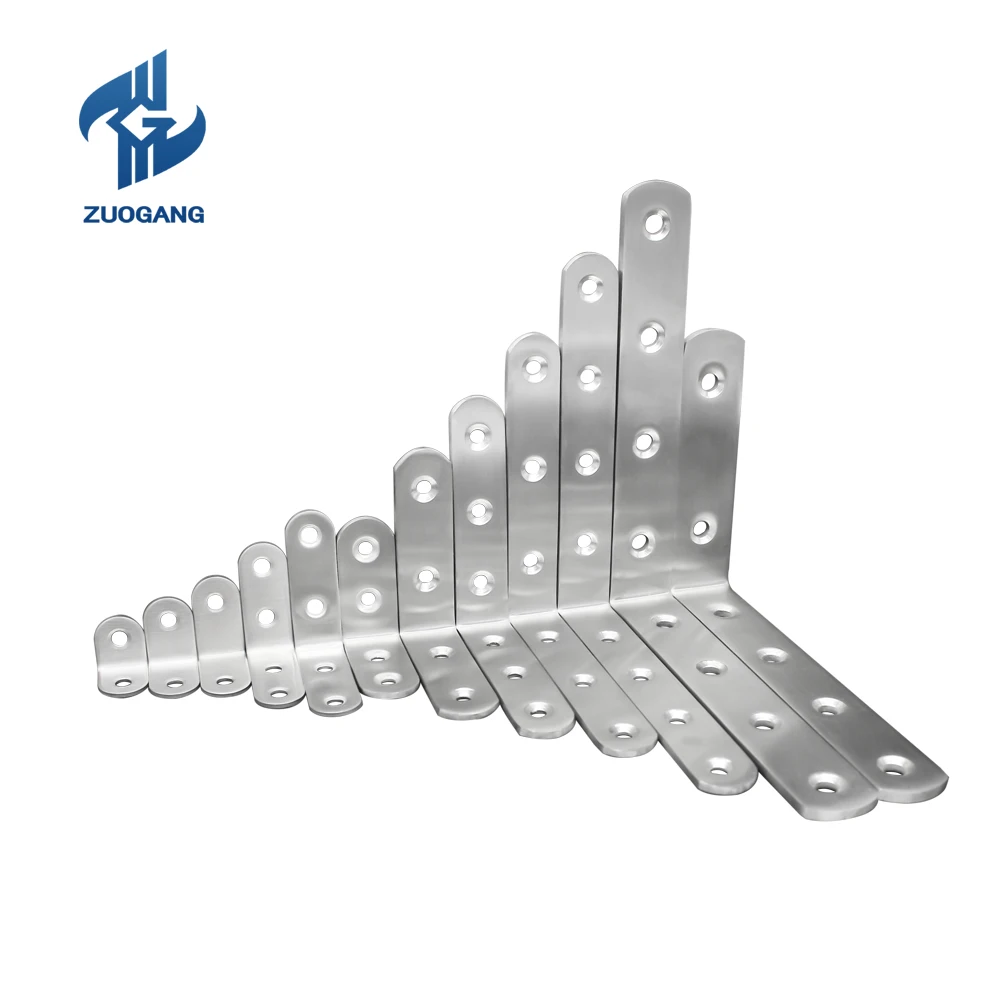 

Zuogang stainless steel right angle wall mount mounting shelf angle bracket corner code