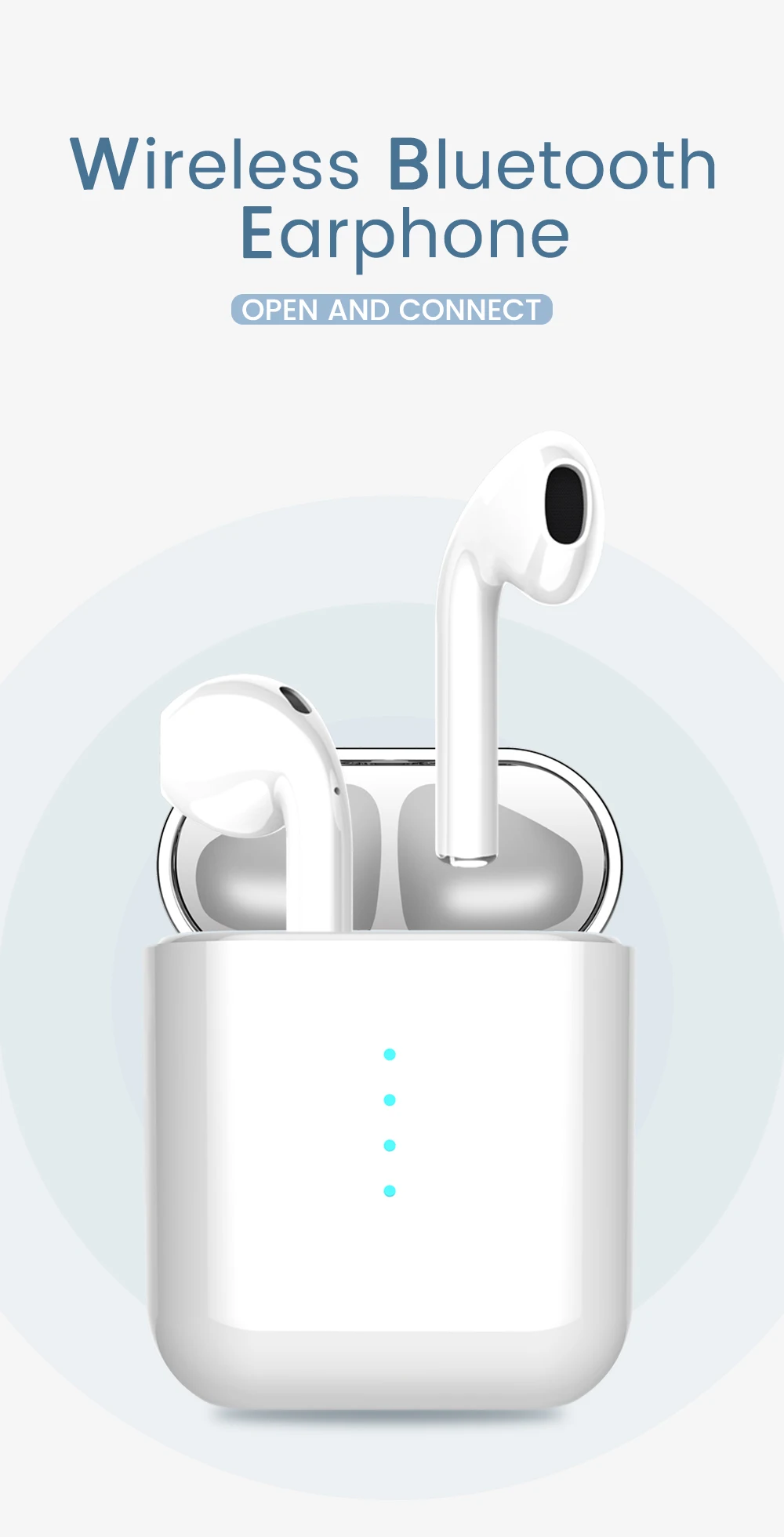 KECHAODA BT5 cheapest price wireless earbuds factory wholesale super bass sound touch wireless bluetooth earphone - ANKUX.COM