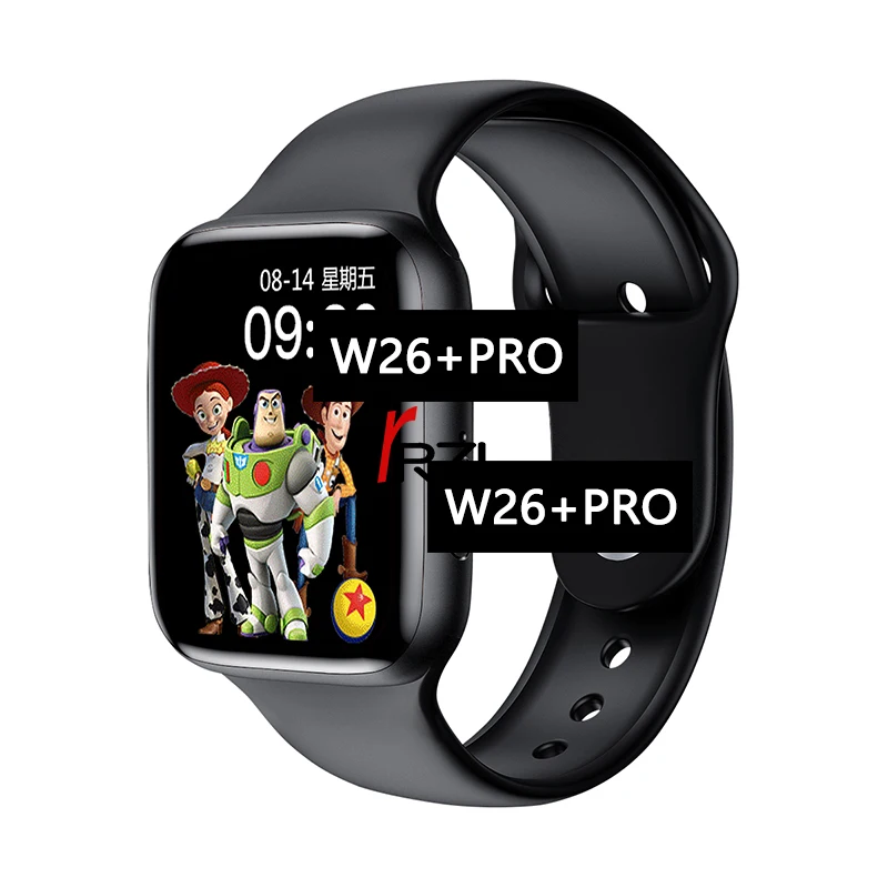

W26+PRO Smartwatch W26pro Calling 1.75 Inch ECG Heart Rate Blood Pressure IP68 IWO Knob China Series 6 Smart Watch W26 PRO