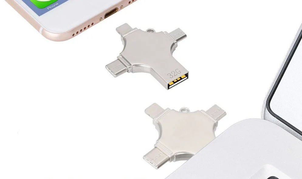 Gitra Unique OTG 4 In 1 USB Flash Drive Memory Stick Smart Phone 16GB 128GB - ANKUX.COM