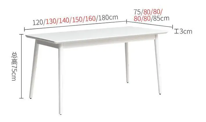Modern minimalist white wooden dining table theme restaurant white table