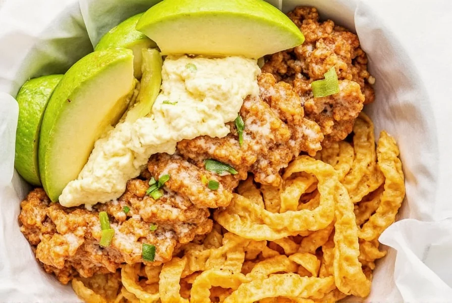 Close-up of Chipotle's Sofritas served in a bowl with rice and vegetables