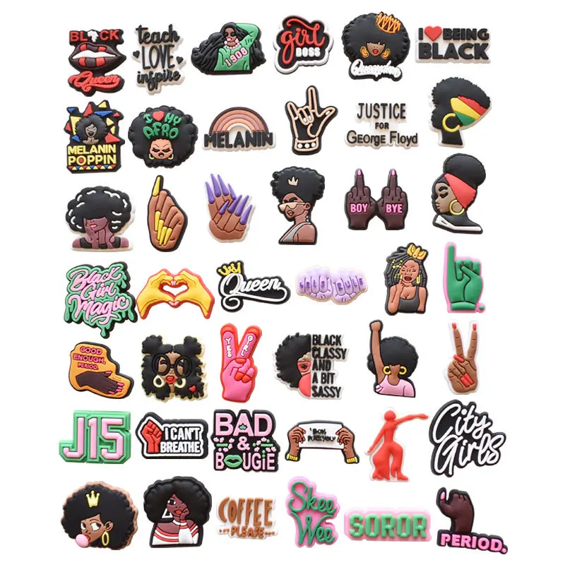 

Anime One Piece Hole Shoes Charm Slippers Buckle Pvc Shoe Decoration For Croc Garden Shoes, 36